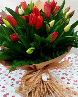 Ramo de tulipanes de colores